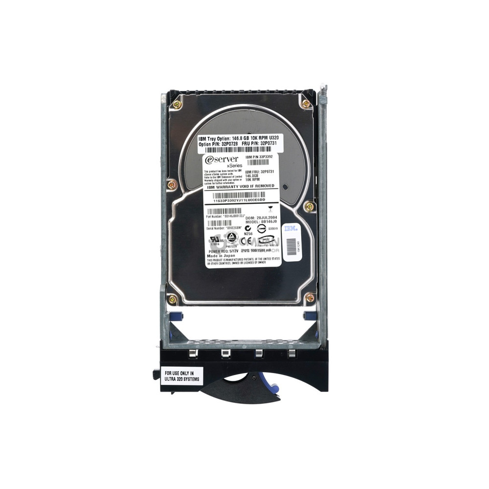 32P0731 IBM HDD 146.8GB 10K SCSI U320 3.5" LFF